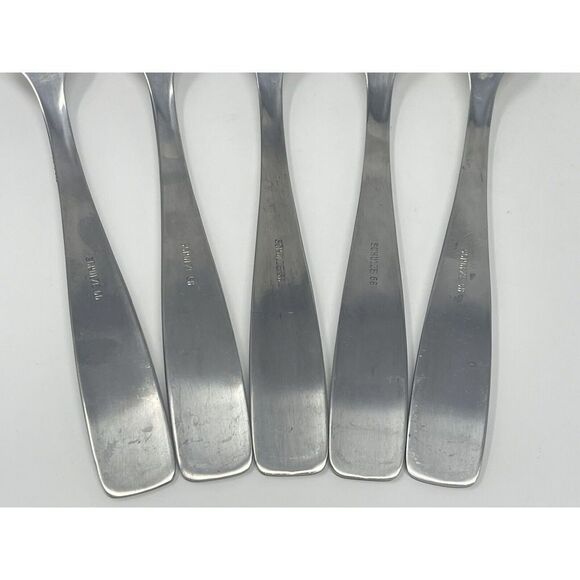 Schulze 66 BWU Germany Vintage Rare Stainless Steel Dinner Forks 8.25” Set Of 5 - Picture 6 of 8